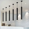 LEDsviti Black LED hanging thin lamp 5W 20cm 4000K (12949)