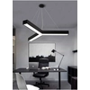 LEDsviti Črna stropna LED plošča Y 36W dnevno bela (13057)