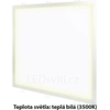 LEDsviti Dimmable silver built-in LED panel 600x600mm 48W warm white (765) + 1x dimmable source