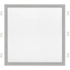 LEDsviti Dimmable silver built-in LED panel 600x600mm 48W warm white (765) + 1x dimmable source