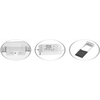 LEDsviti Dæmpbar hvid indbygget LED-panel 90x90mm 3W varm hvid (2456)
