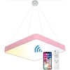 LEDsviti hängande rosa LED-panel 400x400mm 24W smart CCT med styrenhet (13209)