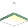 LEDsviti Hängendes grünes Design-LED-Panel 500x500mm 36W warmweiß (13145) + 1x Draht für hängende Panels – 4 Drahtset