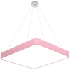 LEDsviti Hanging Pannello LED design rosa 400x400mm 24W bianco giorno (13134) + 1x Cavo per pannelli sospesi - set di cavi 4