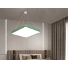 LEDsviti Hanging Pannello LED design verde 600x600mm 48W bianco giorno (13176) + 1x Cavo per pannelli sospesi - set di cavi 4