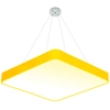 LEDsviti Hanging Yellow dizaina LED panelis 600x600mm 48W silti balts (13189) + 1x Vads paneļu piekāršanai - 4 vadu komplekts