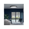 LEDsviti Μαύρο πάνελ LED οροφής 400mm 24W ημέρα λευκό με αισθητήρα (13873)