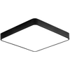 LEDsviti Μαύρο πάνελ LED οροφής 400x400mm 24W ημέρα λευκό με αισθητήρα (13875)