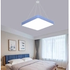 LEDsviti Painel de LED de design azul suspenso 500x500mm 36W dia branco (13152) + 1x Fio para pendurar painéis - 4 conjunto de fios