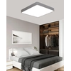 LEDsviti Painel de LED de design cinza 500x500mm 36W branco quente (9809)