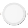 LEDsviti Painel de LED embutido circular branco regulável 500mm 36W branco frio (3035) + 1x fonte regulável