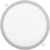 LEDsviti Painel de LED Regulável Prata Circular Rebaixado 600mm 48W Branco diurno (3037) + 1x Fonte regulável