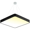 LEDsviti Panel LED de diseño negro colgante 400x400mm 24W blanco cálido (13119)