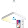 LEDsviti Panneau LED blanc suspendu 600x600mm 48W CCT intelligent avec contrôleur (13206)