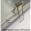 LEDsviti Pannello LED integrato argento dimmerabile 300x1200mm 48W bianco freddo (999) + 1x sorgente dimmerabile