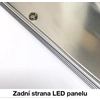 LEDsviti Plafón plateado regulable Panel LED 300x600mm 24W día blanco (476) + 1x fuente regulable
