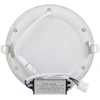 LEDsviti Pritemdomas baltas apvalus įmontuotas LED skydelis 175mm 12W šiltai baltas (6750) + 1x pritemdomas šaltinis