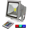 LEDsviti Silver RGB LED spotlight 20W with IR remote (2539)