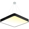 LEDsviti Sospensione Pannello LED di design nero 400x400mm 24W bianco caldo (13119)