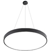 LEDsviti Sospensione Pannello LED di design nero 500mm 36W bianco caldo (13111)