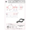 Lightning protection grounding holder for installation pipes 1 1/2" STEEL GALVANIZED