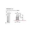 Limitador de carrera con botón de límite 1NO+1NC interruptor de posición con botón de presión IP40