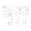 Limitador de carrera Interruptor de posición de palanca con rodillo 1NC/1NO Interruptor de límite con accionamiento de puerta con rodillos IP64