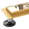 Linear drain Rea Greek gold gloss pro 80 cm- Additionally 5% discount with code REA5