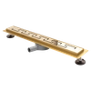Linear drain Rea Greek gold gloss pro 80 cm- Additionally 5% discount with code REA5