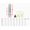 Ljestve 2-częściowa 2x14 koraci 683cm MAT-PROJEKT 7514