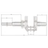 Loncin crankshaft LC2P73F LC2P76F ORIGINAL PART 130290666-0001