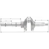 Loncin LC1P70FA crankshaft with shaft ORIGINAL PART