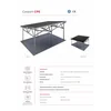 Loodsen / Carport met PV-opbouw (indeling 3 module verticaal L> 1960mm)