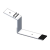 Low handle for a flat roof, ballast structure, non-invasive