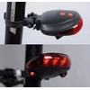 LUCE POSTERIORE BICI ROSSA + LINEE LASER