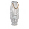 LUCIE WHITE Lantern h73x29x18cm