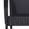 Lumarko 5-piece garden furniture set, black