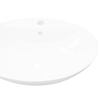 Lumarko A luxurious oval washbasin with an overflow hole and a tap