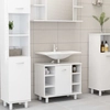 Lumarko Bathroom cabinet, high gloss, white, 60x32x53.5 cm, plate