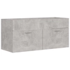 Lumarko Cabinet for the washbasin, gray concrete, 100x38.5x46 cm, plate