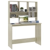 Lumarko Desk with shelves, sonoma oak, 110x45x157 cm