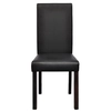 Lumarko Jídelní židle, 2 ks, černá, umělá kůže