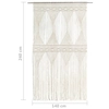 Lumarko Macrame curtain, 140 x 240 cm, cotton