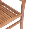 Lumarko Table chairs, 2 pcs, wine-colored pillows, teak wood