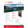 Luxen Solar 430 Wp - Cadre Noir / Bificiel