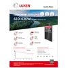 Luxen Solar 430 Wp - Cornice Nera / Bificiale
