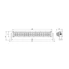 Luz de trabajo LED cree TruckLED 120 W,12/24 V, IP67, 630mm, 6500K, Homologación R10