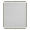 Magnetic insect screen for windows, white, 130x150cm