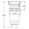 Malpine Müllzerkleinerer WDU-1ASEU-POL