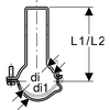 Maniglia tubolare Geberit Pluvia d110